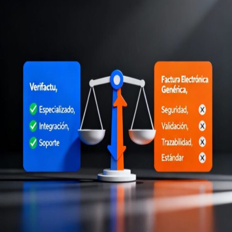 Verifactu vs factura electrónica