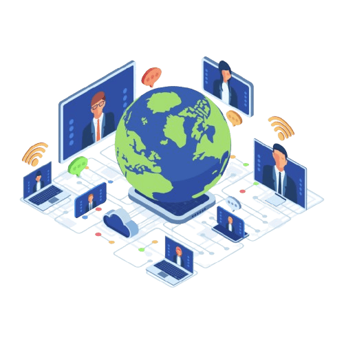 Isometric Global Connectivity with Team Conference Over Internet removebg preview 1