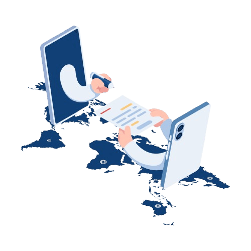 Isometric Hand Sign Up Online Contract Document Across The World removebg preview 1